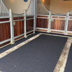 Rubber stable flooring
